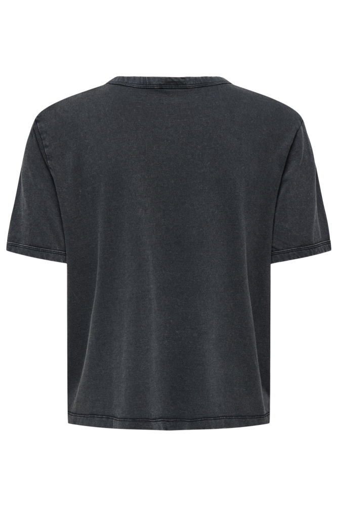 JDYFAROCK ELINA S/S PRINT TOP JRS 15295583 BLACK/TRUE